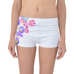 Daisies In Bloom T- Shirt Daisy Iris Heart Flower Floral Pattern Daisies T- Shirt Boyleg Bikini Bottoms