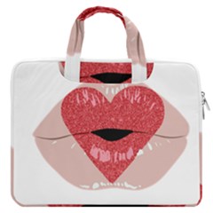 Lips -16 Macbook Pro 16  Double Pocket Laptop Bag  by SychEva