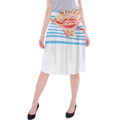 Fishing Lover T- Shirtfish T- Shirt (3) Midi Beach Skirt by EnriqueJohnson