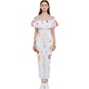 Flowers Lover T- Shirtflowers T- Shirt (9) Bardot Ruffle jumpsuit View1