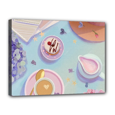 Breakfast Canvas 16  X 12  (stretched) by SychEva