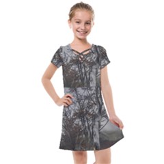 Nature s Resilience: Tierra Del Fuego Forest, Argentina Kids  Cross Web Dress by dflcprintsclothing