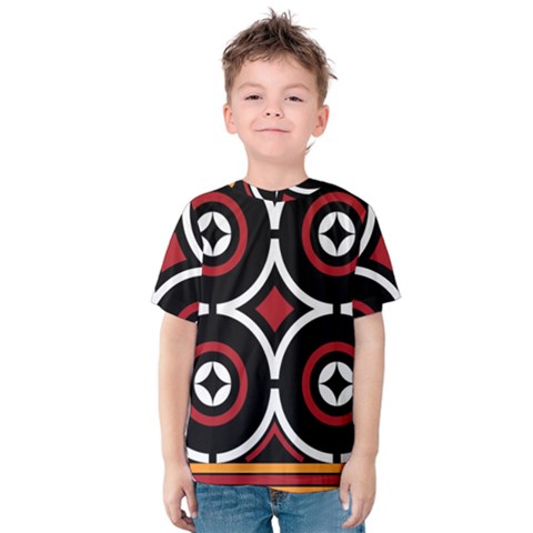 Toraja Pattern Ne limbongan Kids  Cotton T-shirt by Ket1n9