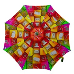 Colorful 3d Social Media Hook Handle Umbrellas (medium) by Ket1n9