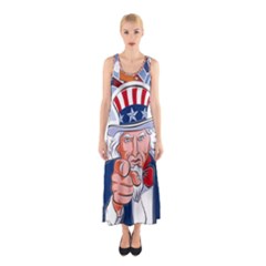 United States Of America Images Independence Day Sleeveless Maxi Dress by Ket1n9