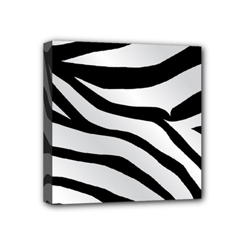 White Tiger Skin Mini Canvas 4  X 4  (stretched) by Ket1n9