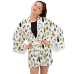 Insect Animal Pattern Long Sleeve Kimono by Ket1n9