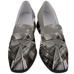 Architecture-skyscraper Women s Chunky Heel Loafers by Ket1n9