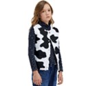 Animal-print-black-and-white-black Kid s Button Up Puffer Vest	 View2