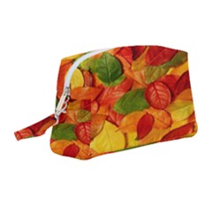 Leaves Texture Wristlet Pouch Bag (medium) by Ket1n9