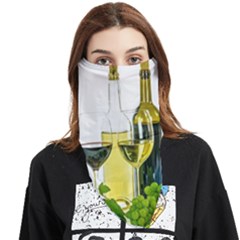 White-wine-red-wine-the-bottle Face Covering Bandana (triangle) by Ket1n9