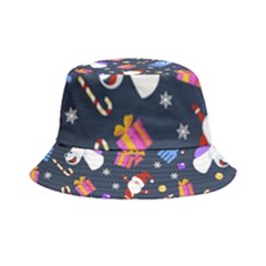 Colorful Funny Christmas Pattern Inside Out Bucket Hat by Ket1n9