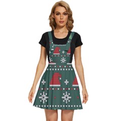 Beautiful Knitted Christmas Pattern Apron Dress by Ket1n9