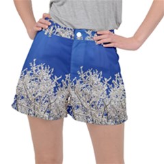 Crown-aesthetic-branches-hoarfrost- Women s Ripstop Shorts by Ket1n9