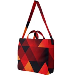 Abstract Triangle Wallpaper Square Shoulder Tote Bag by Ket1n9