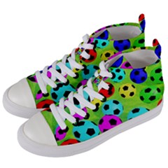 Balls Colors Women s Mid-top Canvas Sneakers by Ket1n9