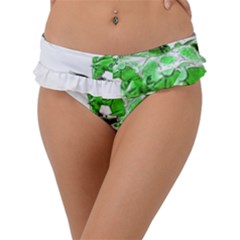 Horse-horses-animal-world-green Frill Bikini Bottoms by Ket1n9