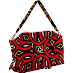 Traditional Art Pattern Canvas Crossbody Bag by Ket1n9