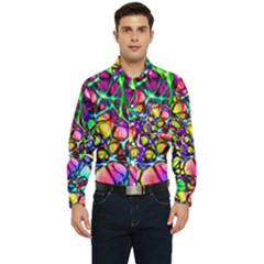 Network-nerves-nervous-system-line Men s Long Sleeve Pocket Shirt  by Ket1n9