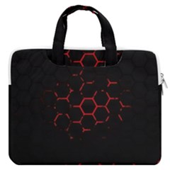 Abstract Pattern Honeycomb Macbook Pro 13  Double Pocket Laptop Bag