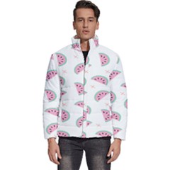 Watermelon Wallpapers  Creative Illustration And Patterns Men s Puffer Bubble Jacket Coat by Ket1n9