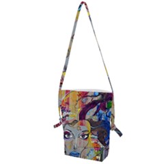 Graffiti-mural-street-art-painting Folding Shoulder Bag by Ket1n9