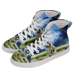 Astronaut Men s Hi-top Skate Sneakers by Ket1n9