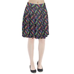 Alien Patterns Vector Graphic Pleated Skirt by Ket1n9