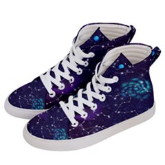 Realistic-night-sky-poster-with-constellations Women s Hi-top Skate Sneakers by Ket1n9