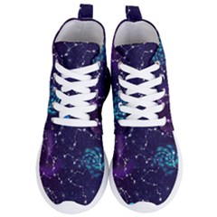 Realistic-night-sky-poster-with-constellations Women s Lightweight High Top Sneakers by Ket1n9