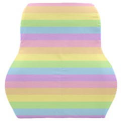 Cute Pastel Rainbow Stripes Car Seat Back Cushion  by Ket1n9
