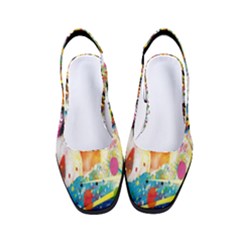 Multicolor Anime Colors Colorful Women s Classic Slingback Heels by Ket1n9