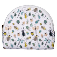 Insect Animal Pattern Horseshoe Style Canvas Pouch by Ket1n9