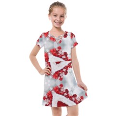 Christmas-background-tile-gifts Kids  Cross Web Dress by Grandong