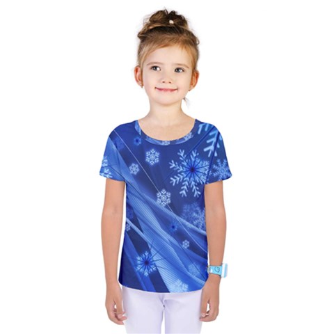 Christmas-card-greeting-card-star Kids  One Piece T-shirt by Grandong