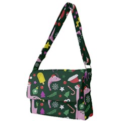 Colorful-funny-christmas-pattern   --- Full Print Messenger Bag (l) by Grandong