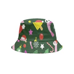 Colorful-funny-christmas-pattern   --- Bucket Hat (kids) by Grandong