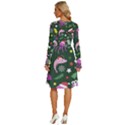 Colorful-funny-christmas-pattern   --- Long Sleeve Dress With Pocket View4