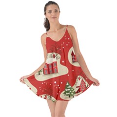 Christmas-new-year-seamless-pattern Love The Sun Cover Up by Grandong