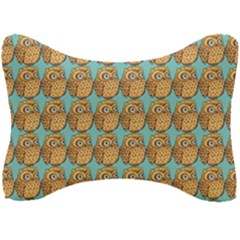 Owl-pattern-background Seat Head Rest Cushion by Grandong