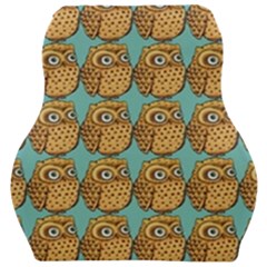 Owl-pattern-background Car Seat Velour Cushion  by Grandong