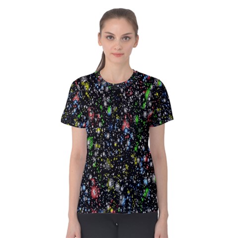 Illustration Universe Star Planet Women s Cotton T-shirt by Grandong