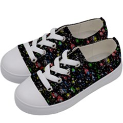 Illustration Universe Star Planet Kids  Low Top Canvas Sneakers by Grandong