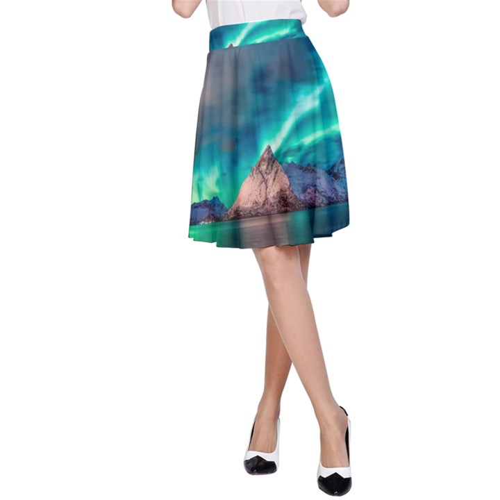 Amazing Aurora Borealis Colors A-Line Skirt