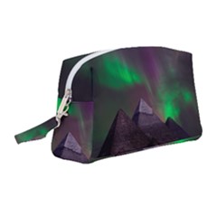 Aurora Northern Lights Celestial Magical Astronomy Wristlet Pouch Bag (medium) by Grandong