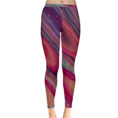 Stars Shimmering Galaxy Ocean Inside Out Leggings