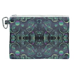 Background Pattern Mushrooms Canvas Cosmetic Bag (xl)