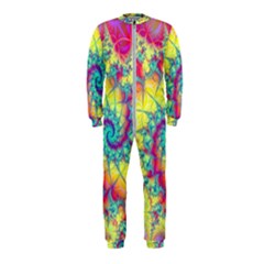 Fractal Spiral Abstract Background Onepiece Jumpsuit (kids) by Ravend
