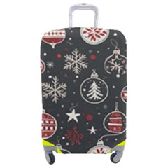Christmas Winter Xmas Luggage Cover (medium) by Vaneshop