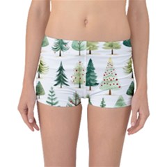 Christmas Xmas Trees Boyleg Bikini Bottoms by Vaneshop